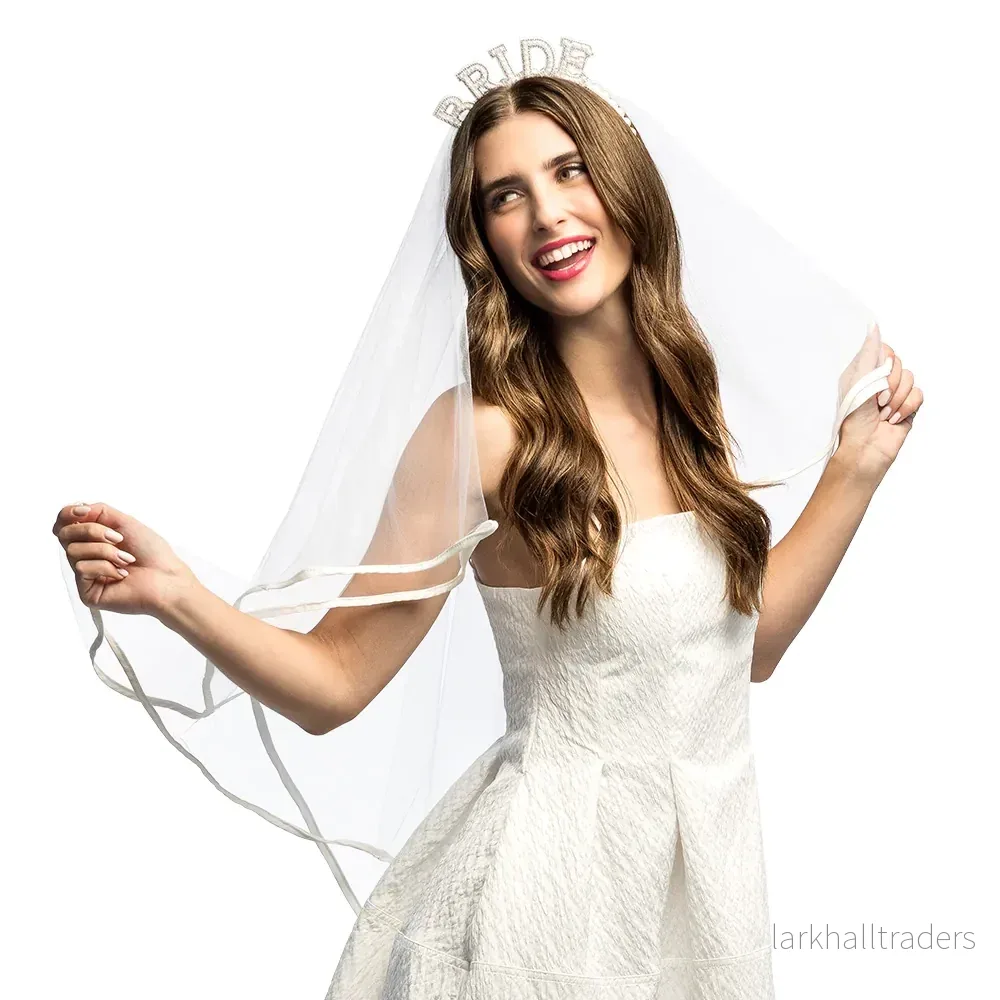 Brudslöja, bride vit Brudslöja, bride vit