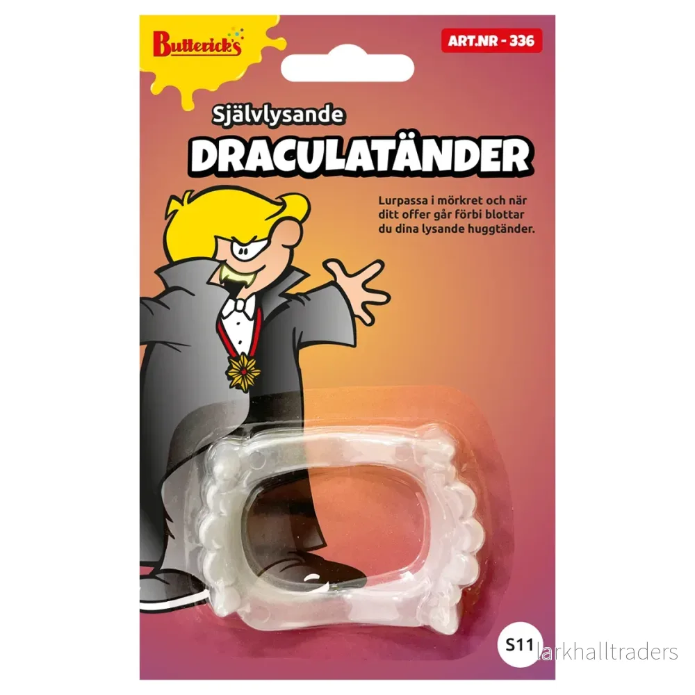 Draculatänder självlysande Draculatänder självlysande