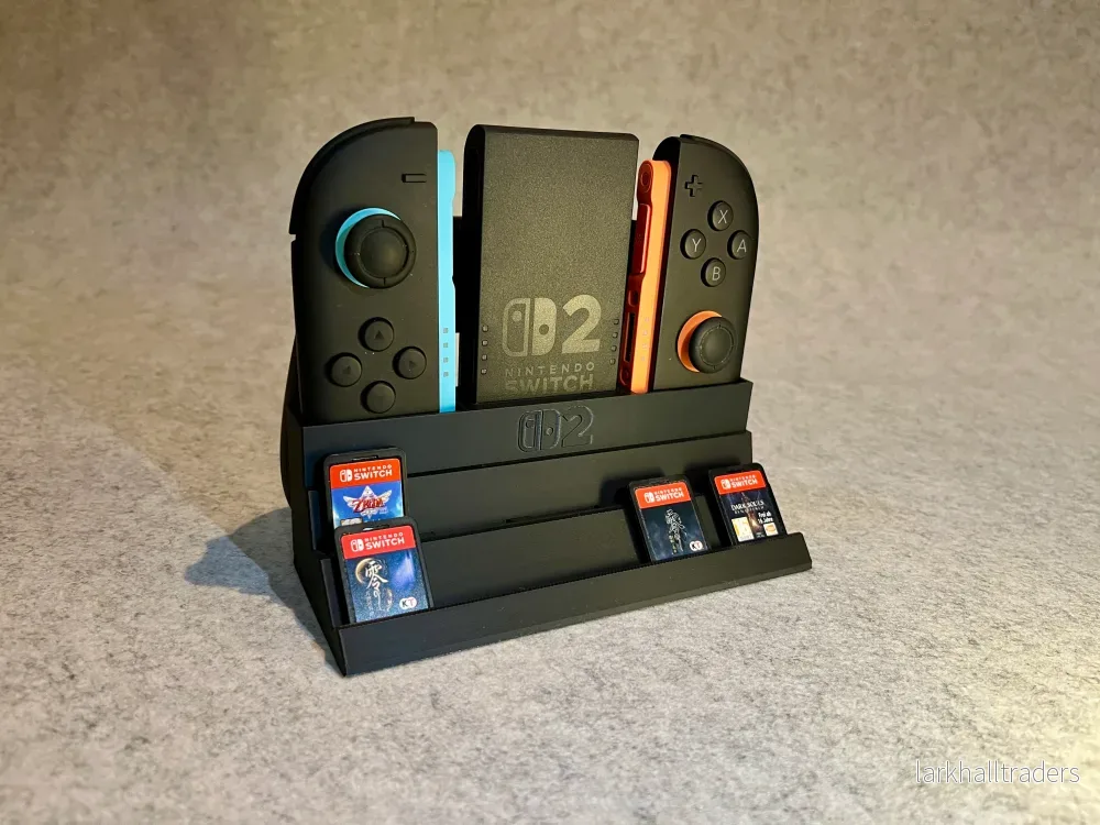 Kombiställ för Joy-Con, Grip och 10 Nintendo Switch 2-spel - Bild 2