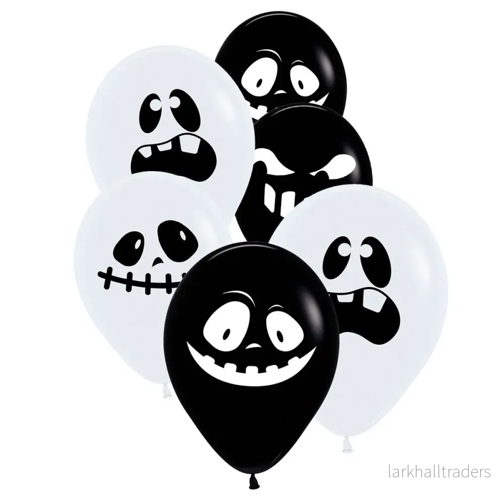 Ballonger, spöke 30 cm 6 st Ballonger, spöke 30 cm 6 st