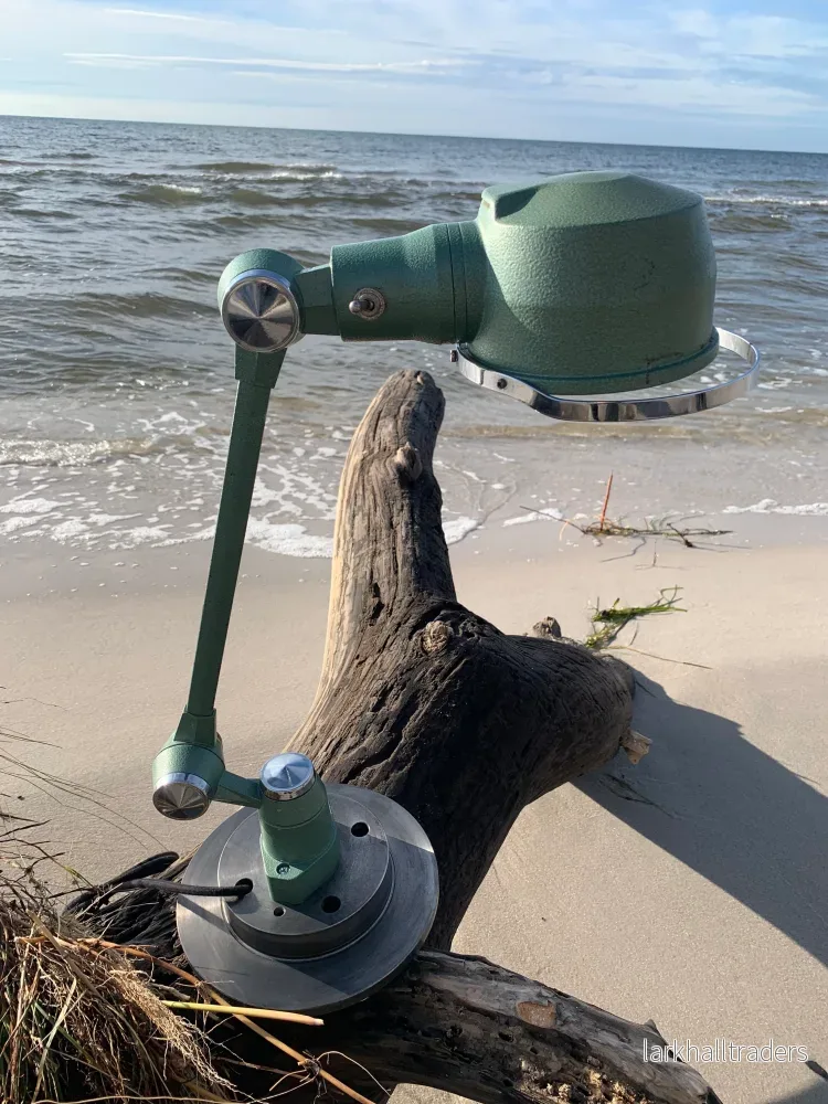 Jieldé bordslampa – Grön hammarlack Jieldé bordslampa – Grön hammarlack