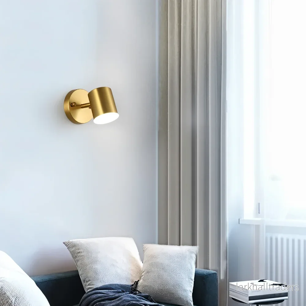 LumaCast – Cylindrisk Vägglampa i Järn för Inomhusbruk | LED Väggstrålkastare med Modern Design - Bild 2
