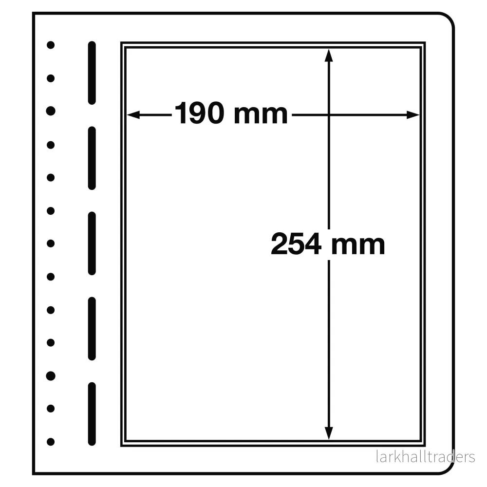 Insticksblad (visirblad) i serien LIGHTHOUSE LB - Tomma ark (10-pack) - Bild 3