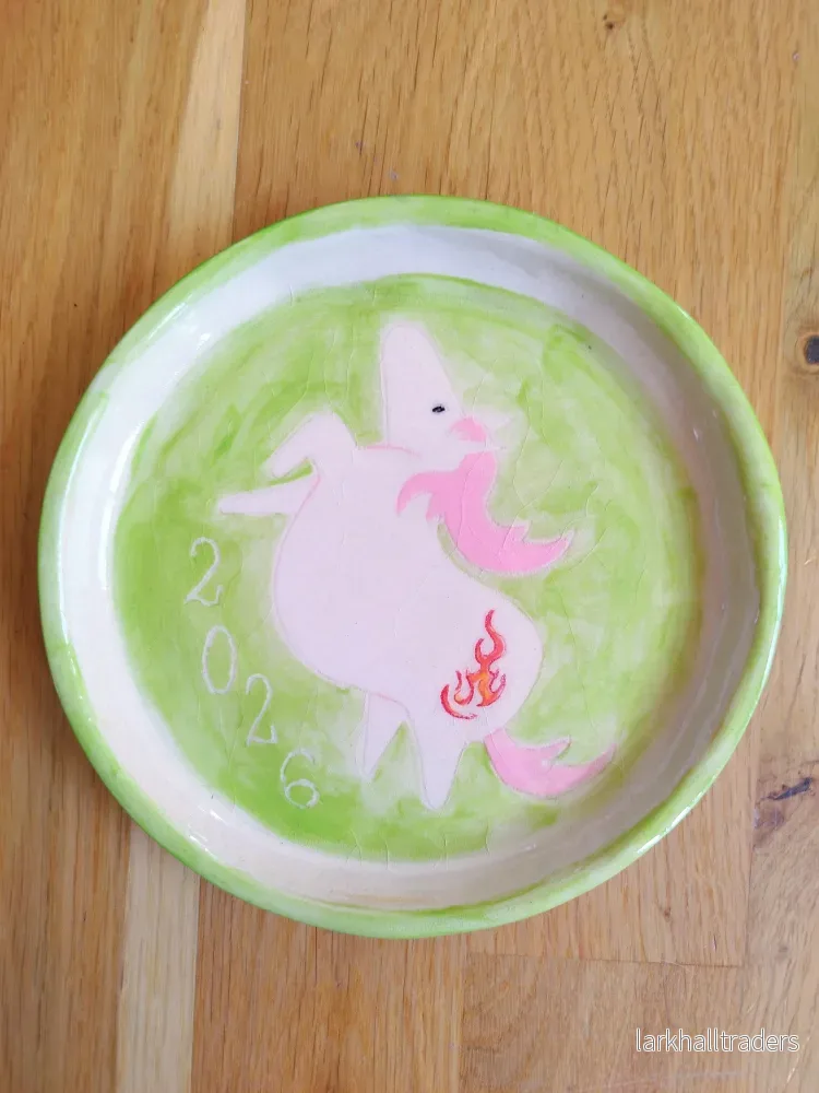 Liten Tallrik Green Fire Horse - Bild 3