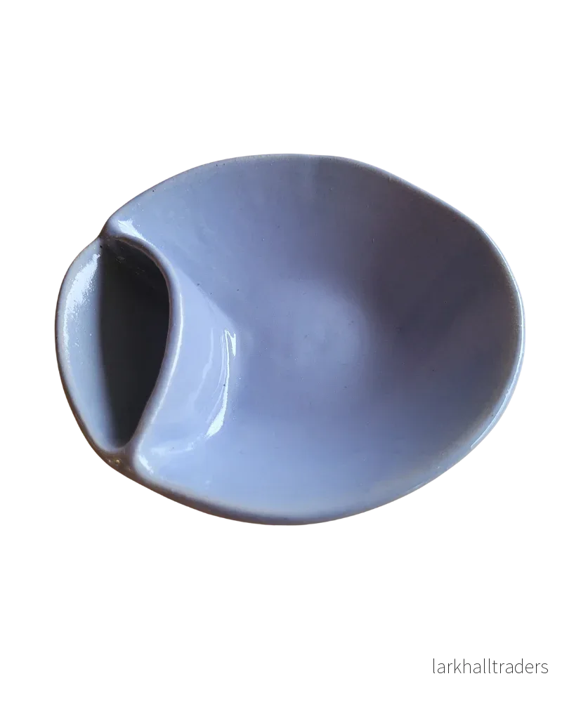 Handgjord olive bowl - ljusblå - Bild 2