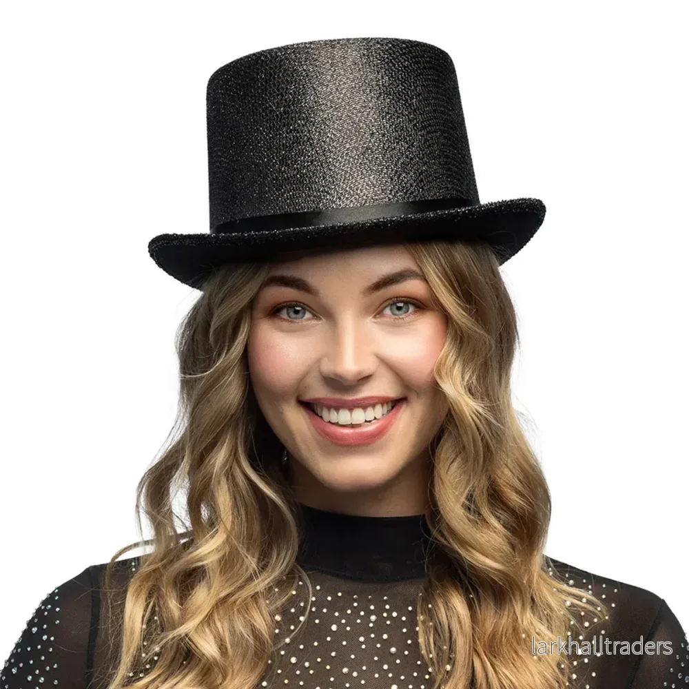 Hög hatt, svart deluxe - Bild 2