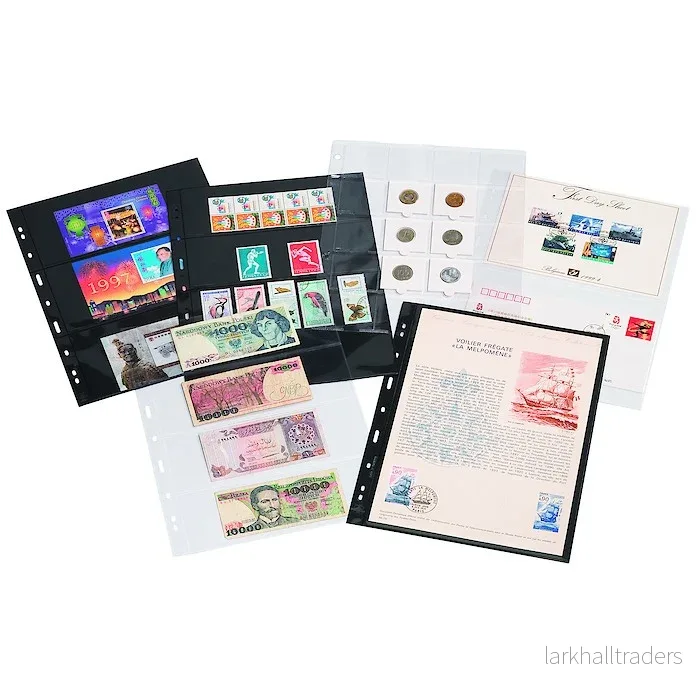 Insticksblad för frimärken och vykort (5-pack) GRANDE Insticksblad för frimärken och vykort (5-pack) GRANDE