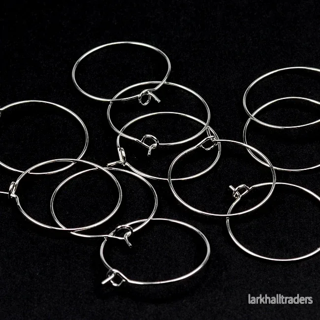 Vinglasmarkörer, silver, 25mm, 12st Vinglasmarkörer, silver, 25mm, 12st