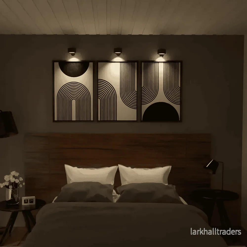 OrbitaLight – 360° Roterbar Trådlös LED Vägglampa med Touchkontroll & USB-laddning - Bild 2
