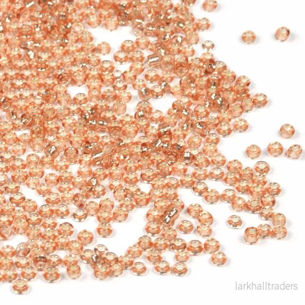 Seed Beads, 2mm, silverlined dusty rose, 30g Seed Beads, 2mm, silverlined dusty rose, 30g
