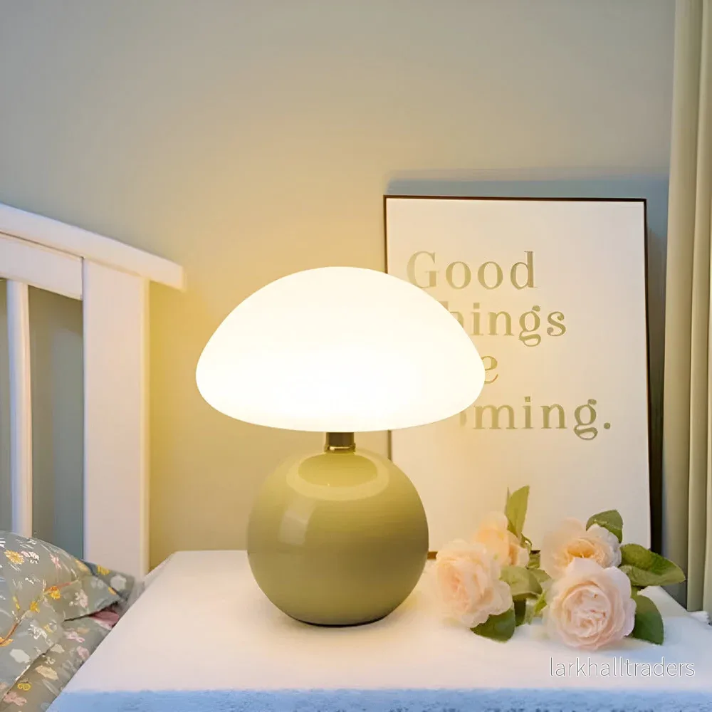 LumiShroom – Elegant Bauhaus-inspirerad svamplampa med 3 färger LED – Modern bordslampa för tidlös atmosfär LumiShroom – Elegant Bauhaus-inspirerad svamplampa med 3 färger LED – Modern bordslampa för tidlös atmosfär