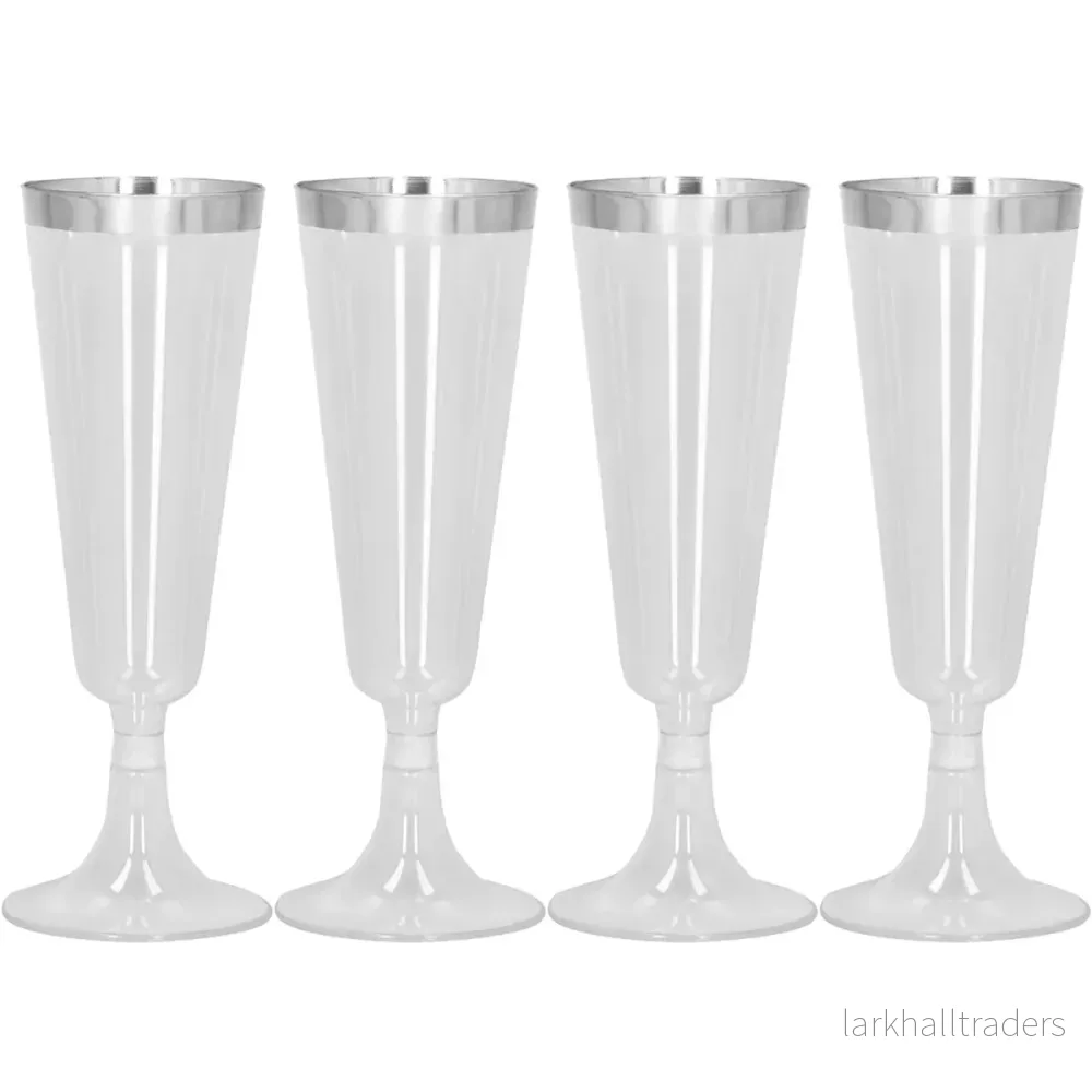 Plastglas, silver 4 st Plastglas, silver 4 st