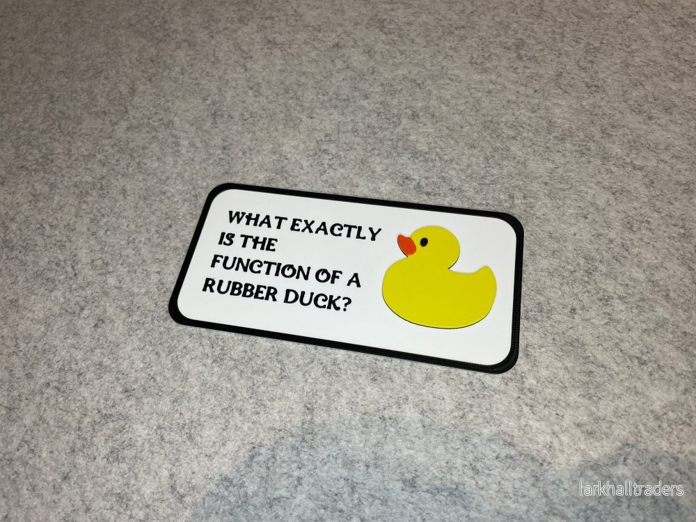 Väggdekor – "What Exactly Is The Function Of A Rubber Duck?" - Bild 3