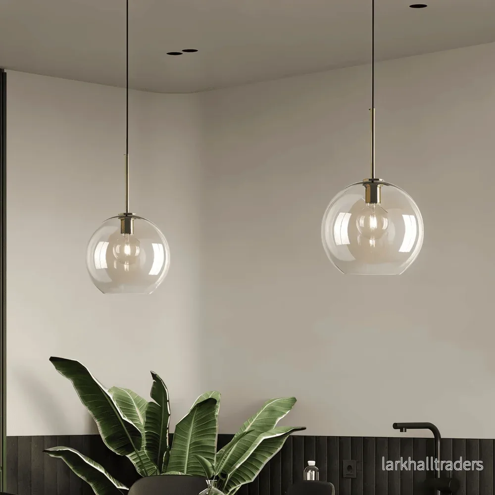 Clairon – Pendellampa i Klart Glas med Industriell Loftdesign - Bild 3