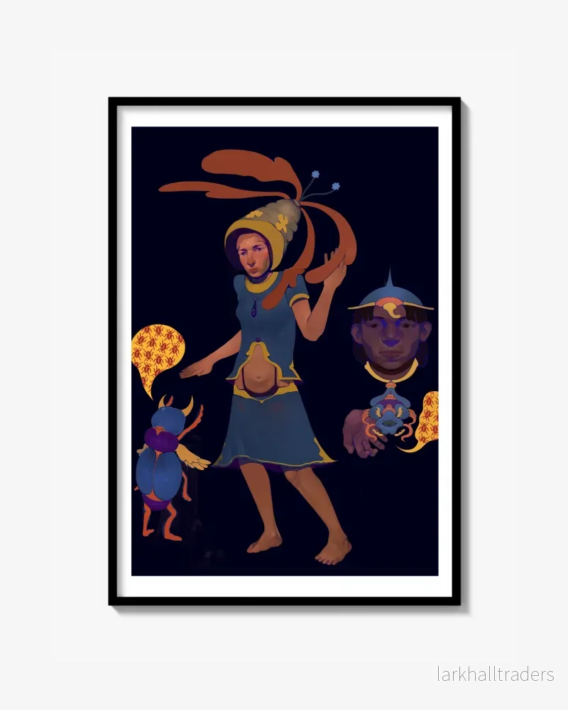 Scarab Ravers – Fine Art Print Scarab Ravers – Fine Art Print