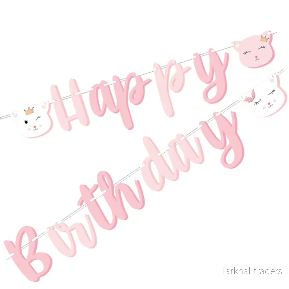 Girlang, happy birthday katt 250 cm Girlang, happy birthday katt 250 cm