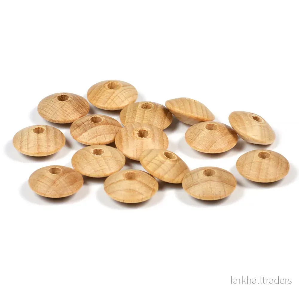 Trälinser, 13x6mm, Premium Wood, 15st Trälinser, 13x6mm, Premium Wood, 15st