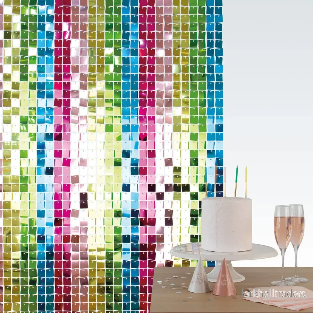 Backdrop paljettpanel, multi 30x30 cm 12 st - Bild 3