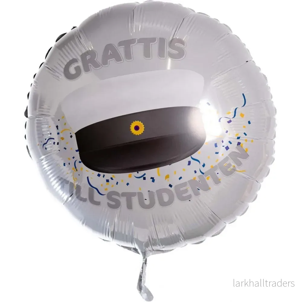 Folieballong, Grattis till studenten 53 cm Folieballong, Grattis till studenten 53 cm