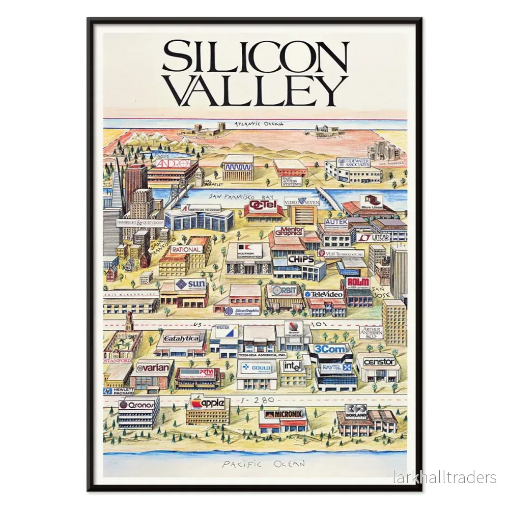 Silicon Valley Karta Poster - Bild 2