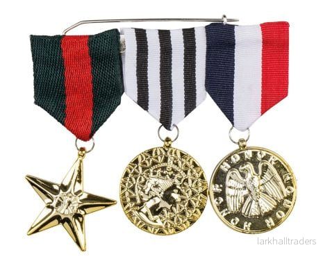 Medalj, militär 3 st Medalj, militär 3 st