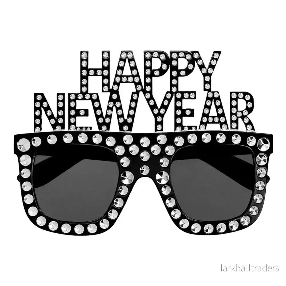 Glasögon, happy new year bling bling silver Glasögon, happy new year bling bling silver
