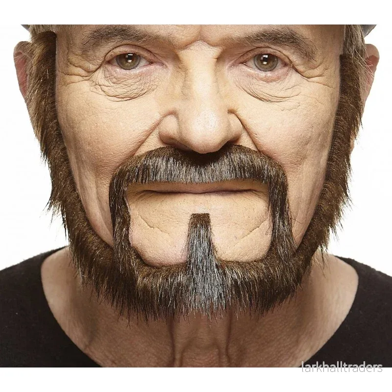 Mustasch med skägg, captain brun/grå Mustasch med skägg, captain brun/grå