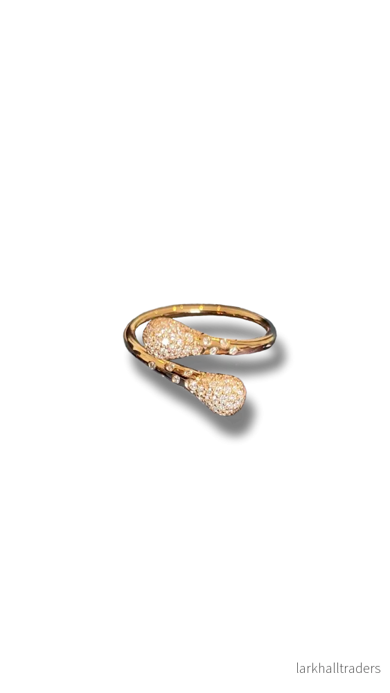 Droppen Mini Diamant Ring 18K Rödguld Droppen Mini Diamant Ring 18K Rödguld