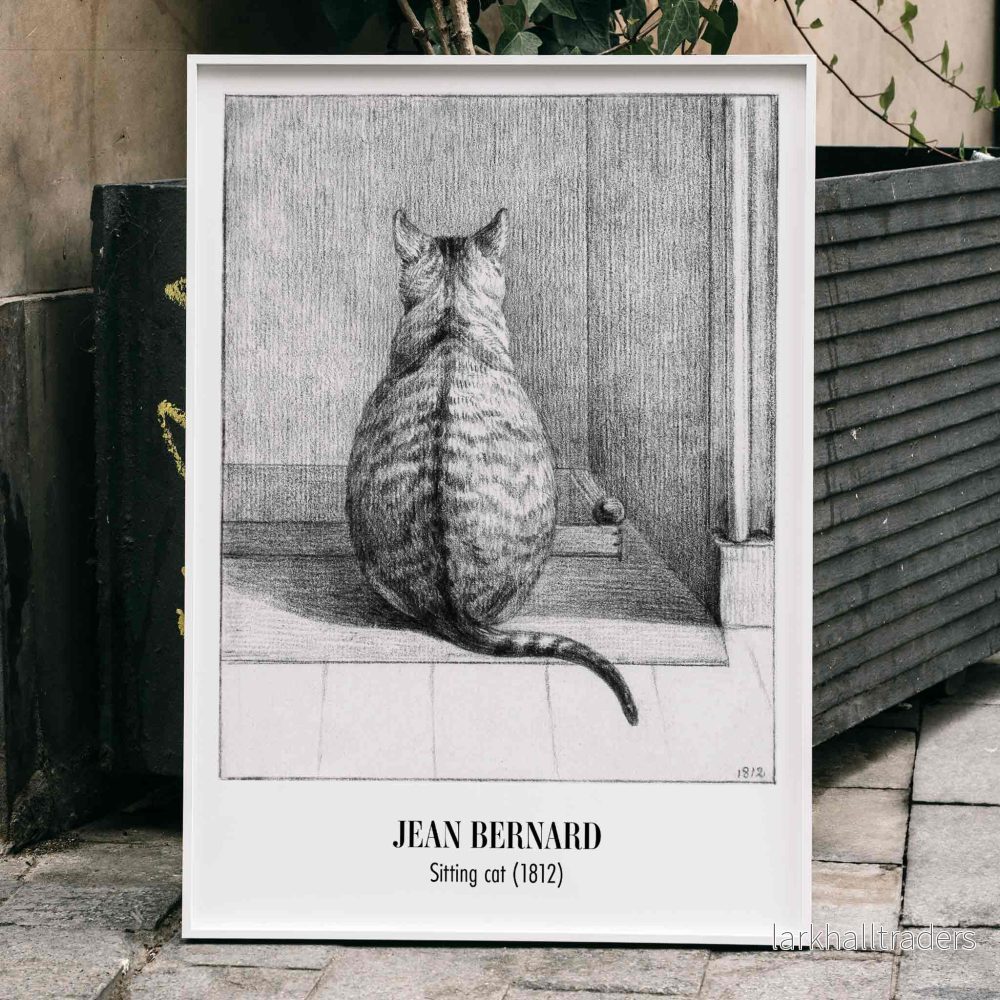 Sittande katt bakifrån Poster Sittande katt bakifrån Poster
