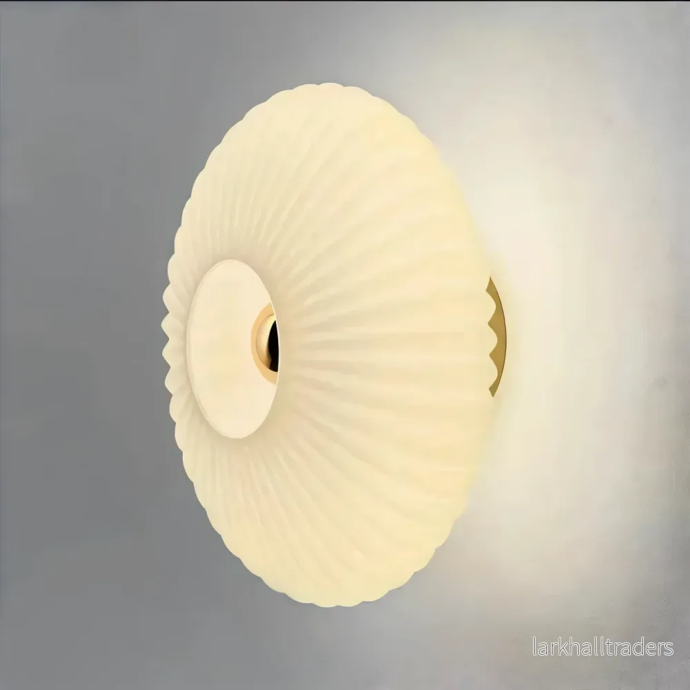 LumiWave – Nordisk Glasvägglampa i Bauhaus-stil med Vågformad Design - Bild 3