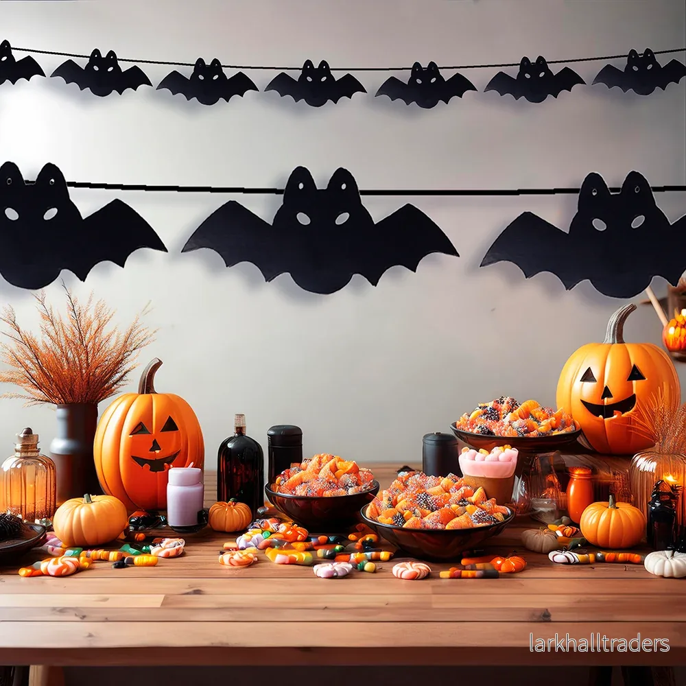 Halloweengirlang, fladdermus 300 cm - Bild 3