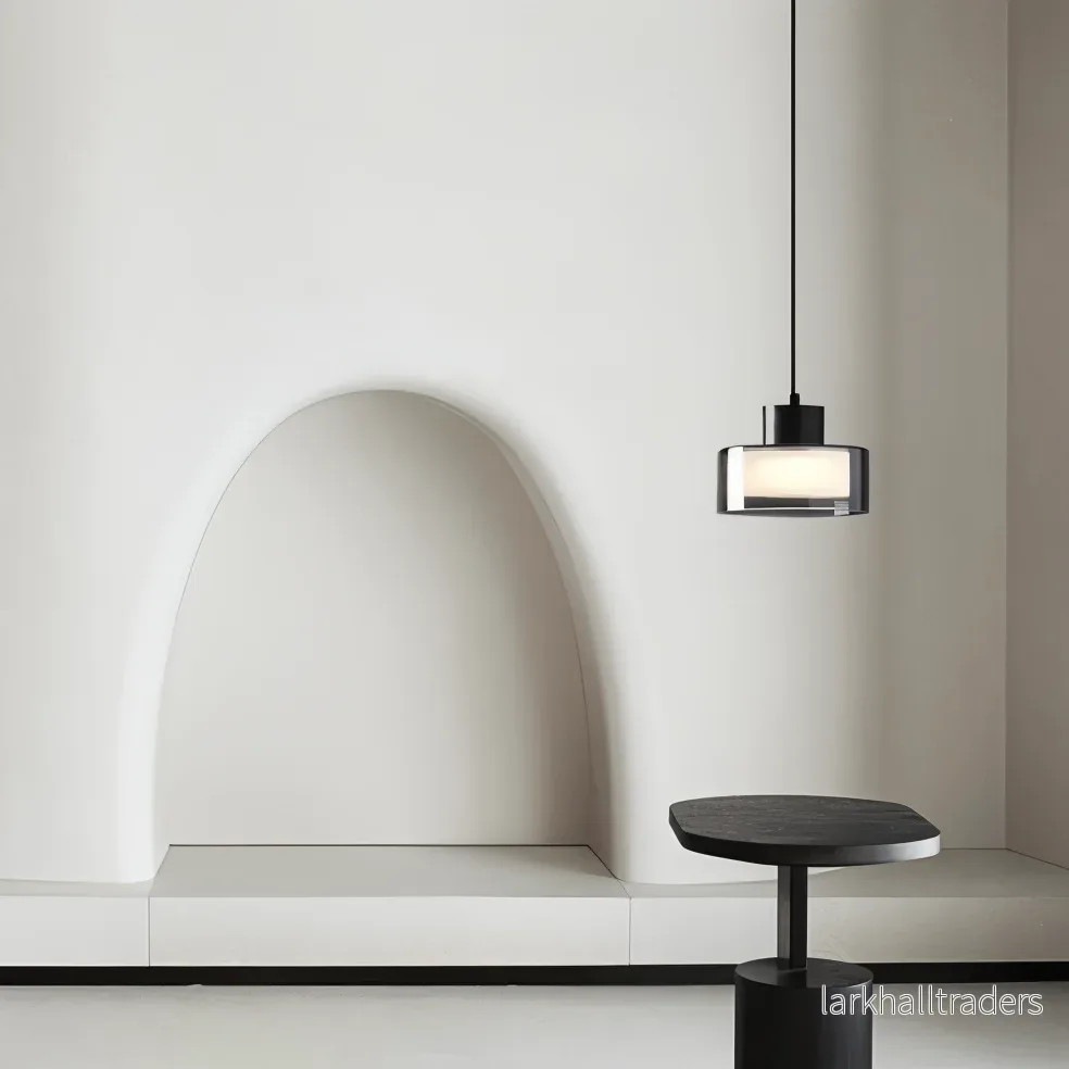 VetroLume – Cirkulär Rökglas Pendellampa i Modern Minimalistisk Design