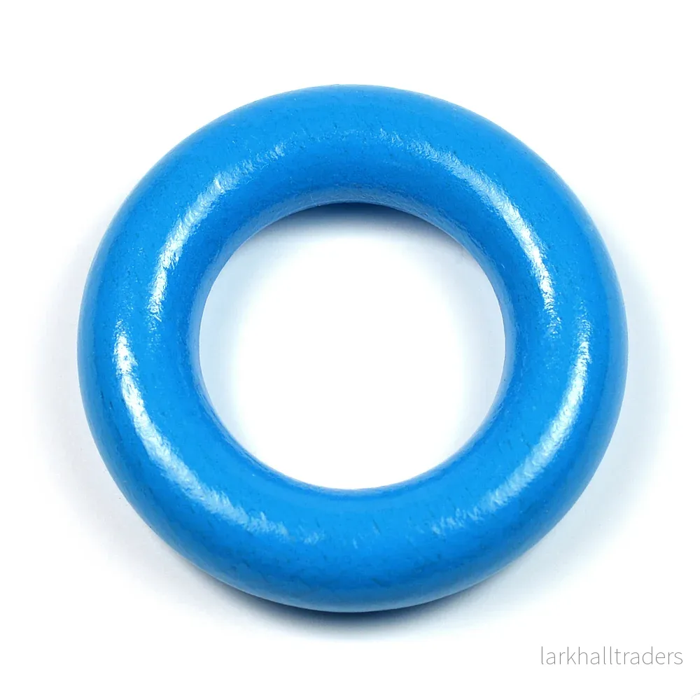 Liten träring utan hål, blå