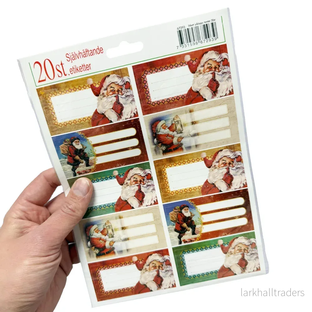 Juletiketter, tomtar 20 st - Bild 2