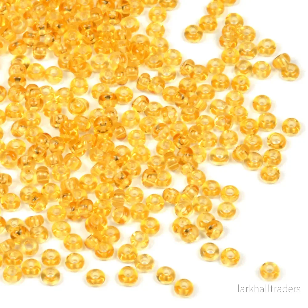 Seed Beads, 2mm, transparent bärnsten, 30g Seed Beads, 2mm, transparent bärnsten, 30g