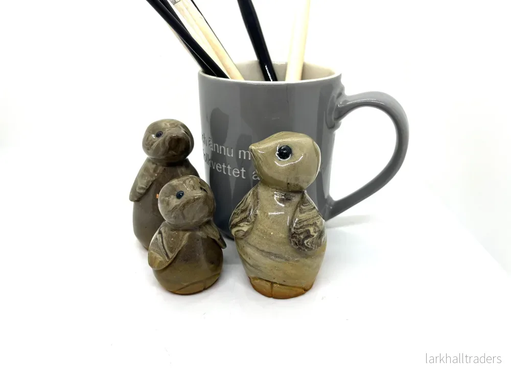 Keramiska pingviner - rusty family - Bild 2
