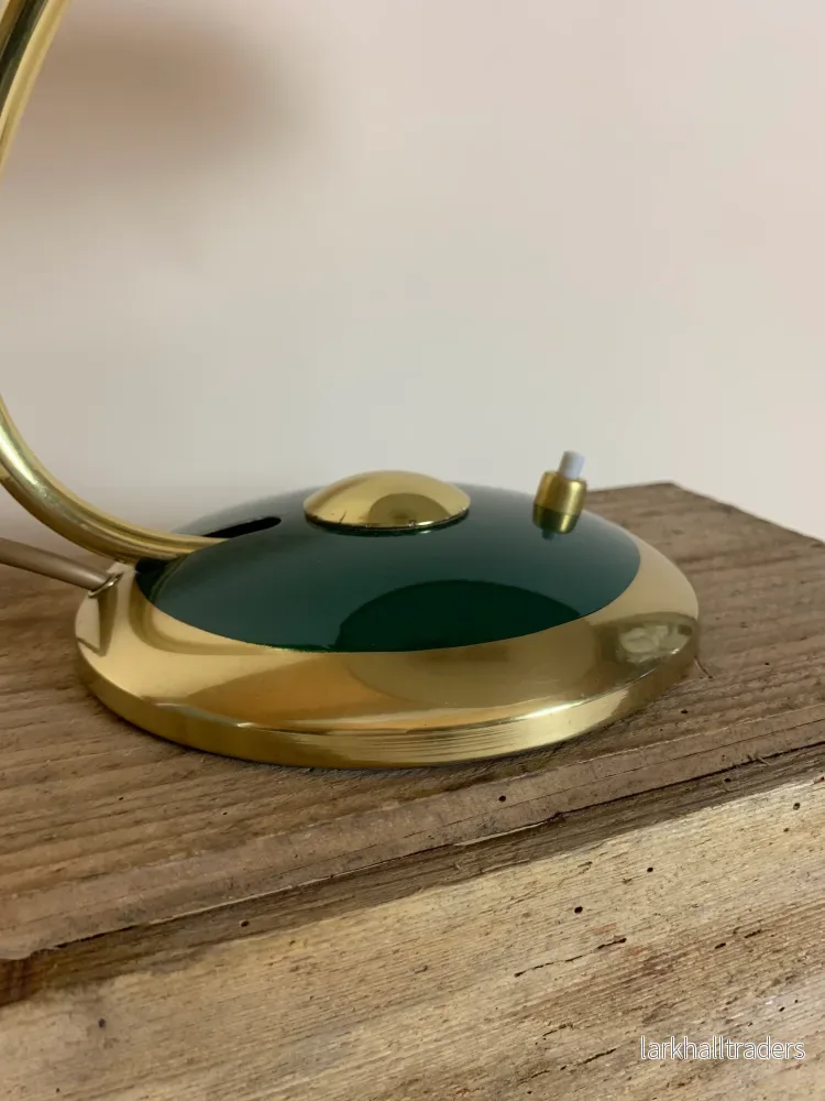 Helo bordslampa - Grön och mässing - Bild 3