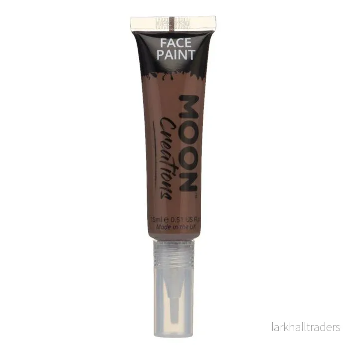 Moon Smink i tub med pensel, brun 15 ml