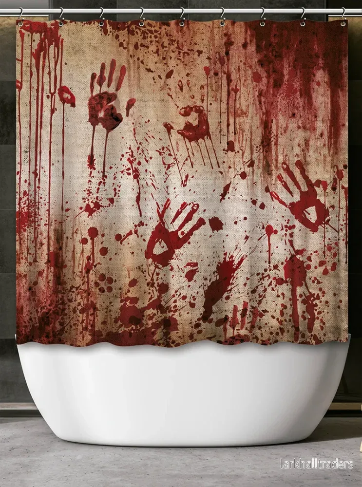 Duschdraperi, blodig 200×180 cm