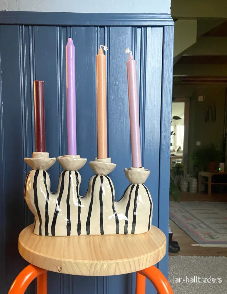 Randig ljusstake (Exklusiv) Randig ljusstake (Exklusiv)