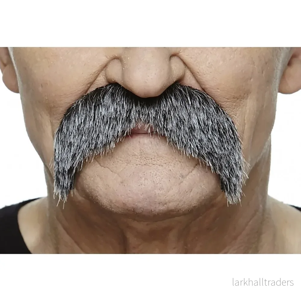 Mustasch, rebel svart/vit