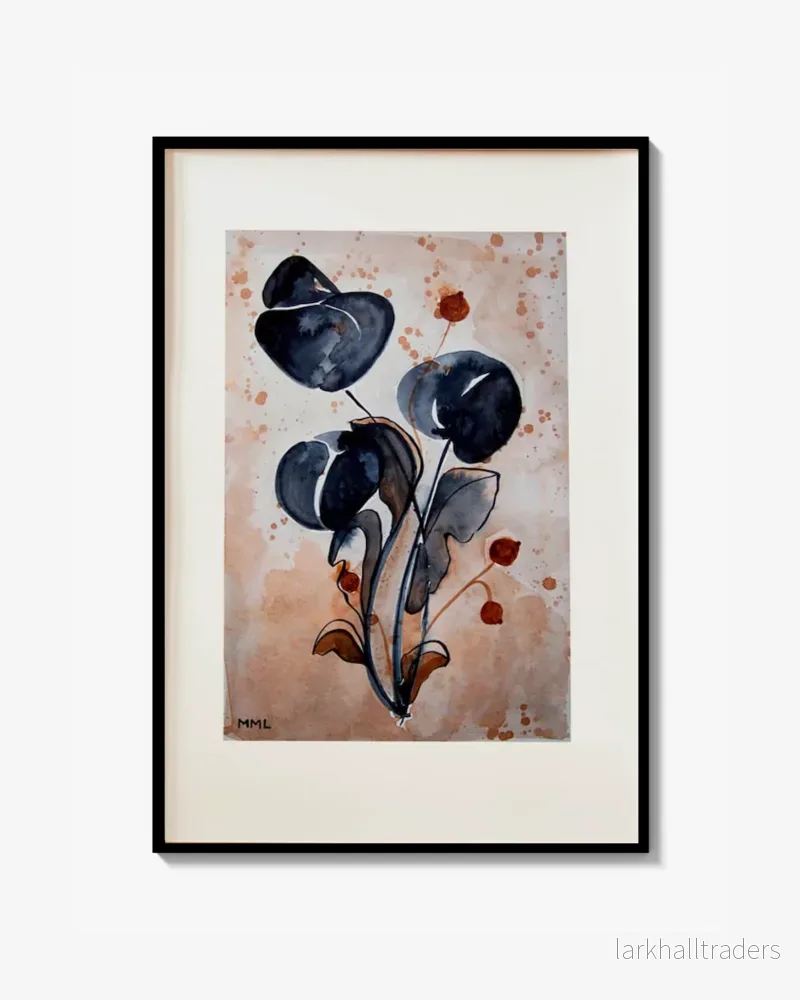 Kinesisk Bläck Blomma Print Kinesisk Bläck Blomma Print