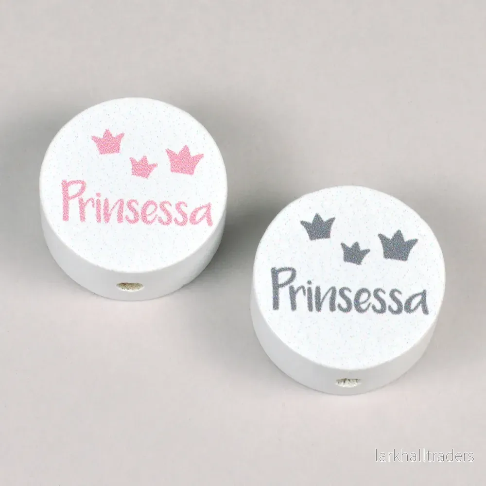 Motivpärla i trä, ”Prinsessa”