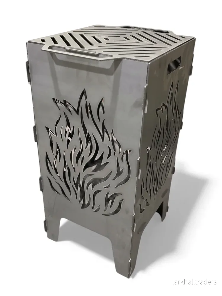 Eldkorg - XL inkl. Grillgaller (40x40x76cm)
