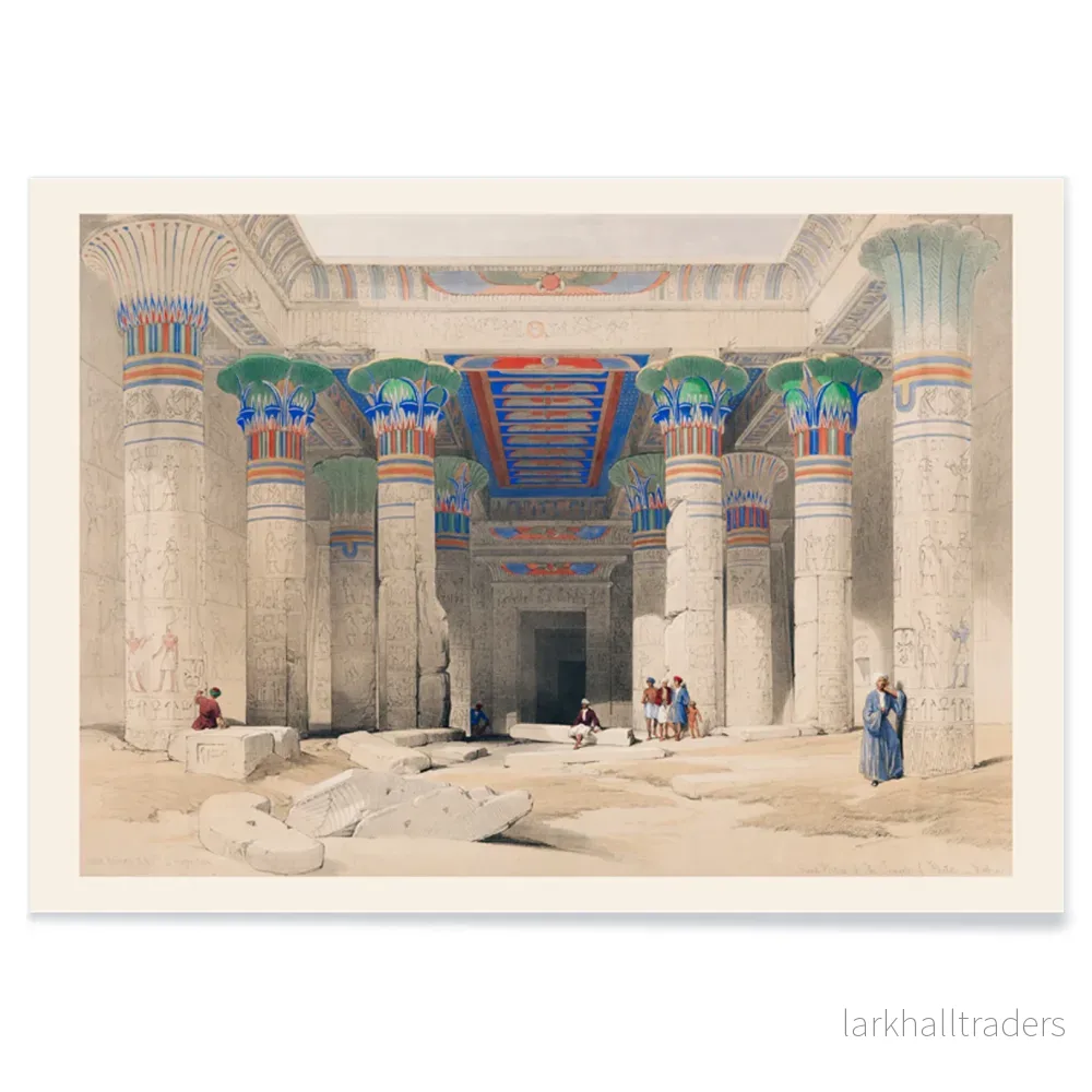Stora portiken vid templet i Philae Poster - Bild 2