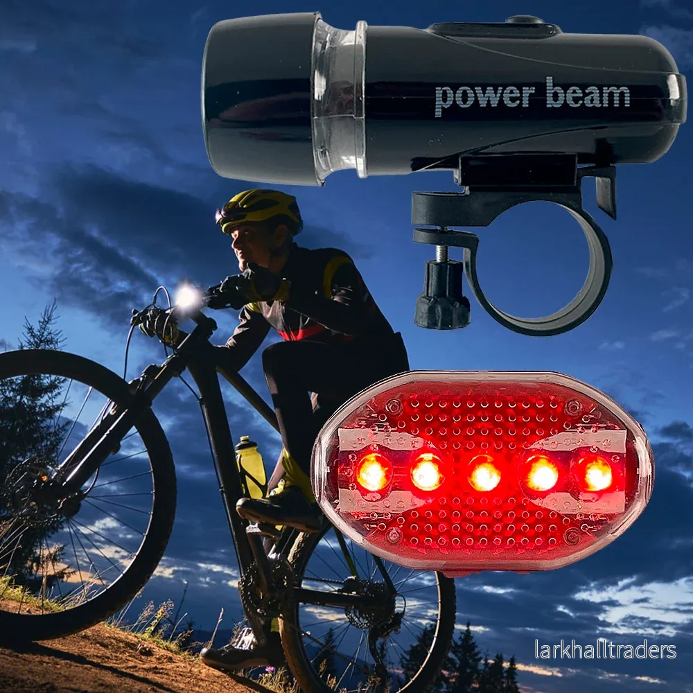 Cykellykta set – kraftfull LED – Power Beam