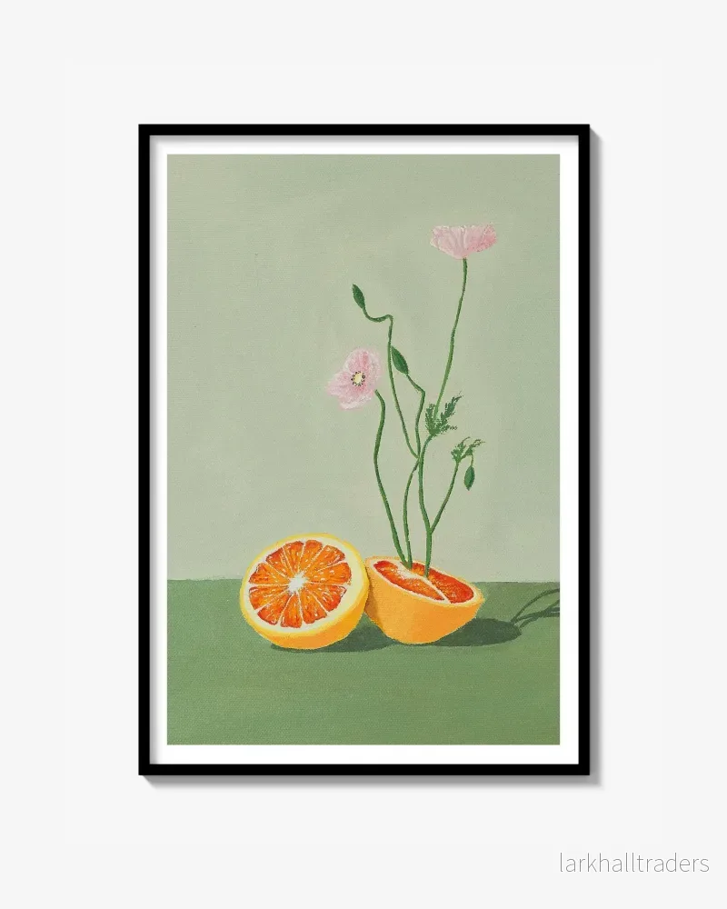 Grapefruit Vase – Poster