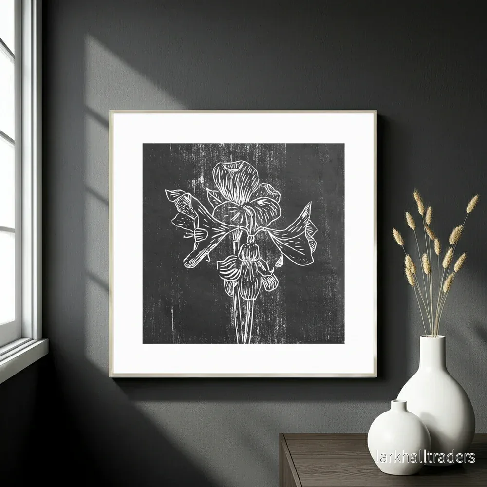 Fine Art Print Blommig Svart – Black Amaryllis | Museikvalitet Fine Art Print Blommig Svart – Black Amaryllis | Museikvalitet