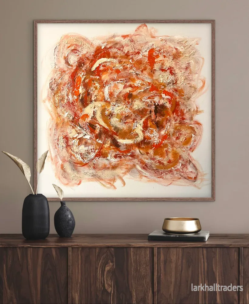"Red Cycles" - 100x100 cm - Original - Bild 2