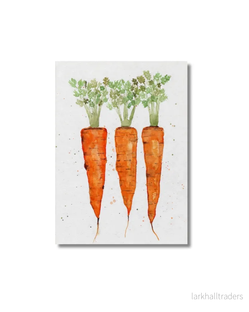 Carrot Akvarellmålning Original